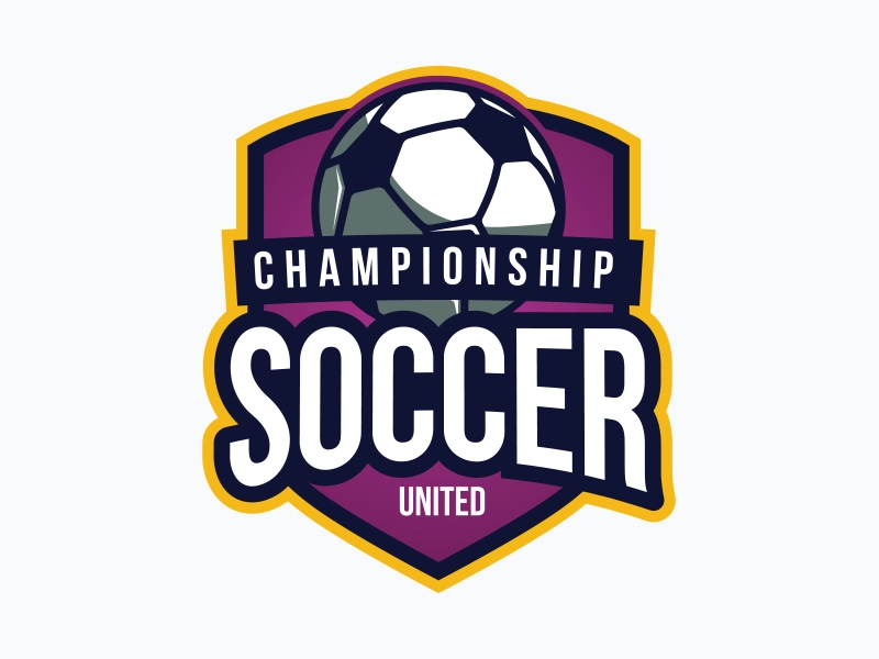 Championship soccer badge: original artwork